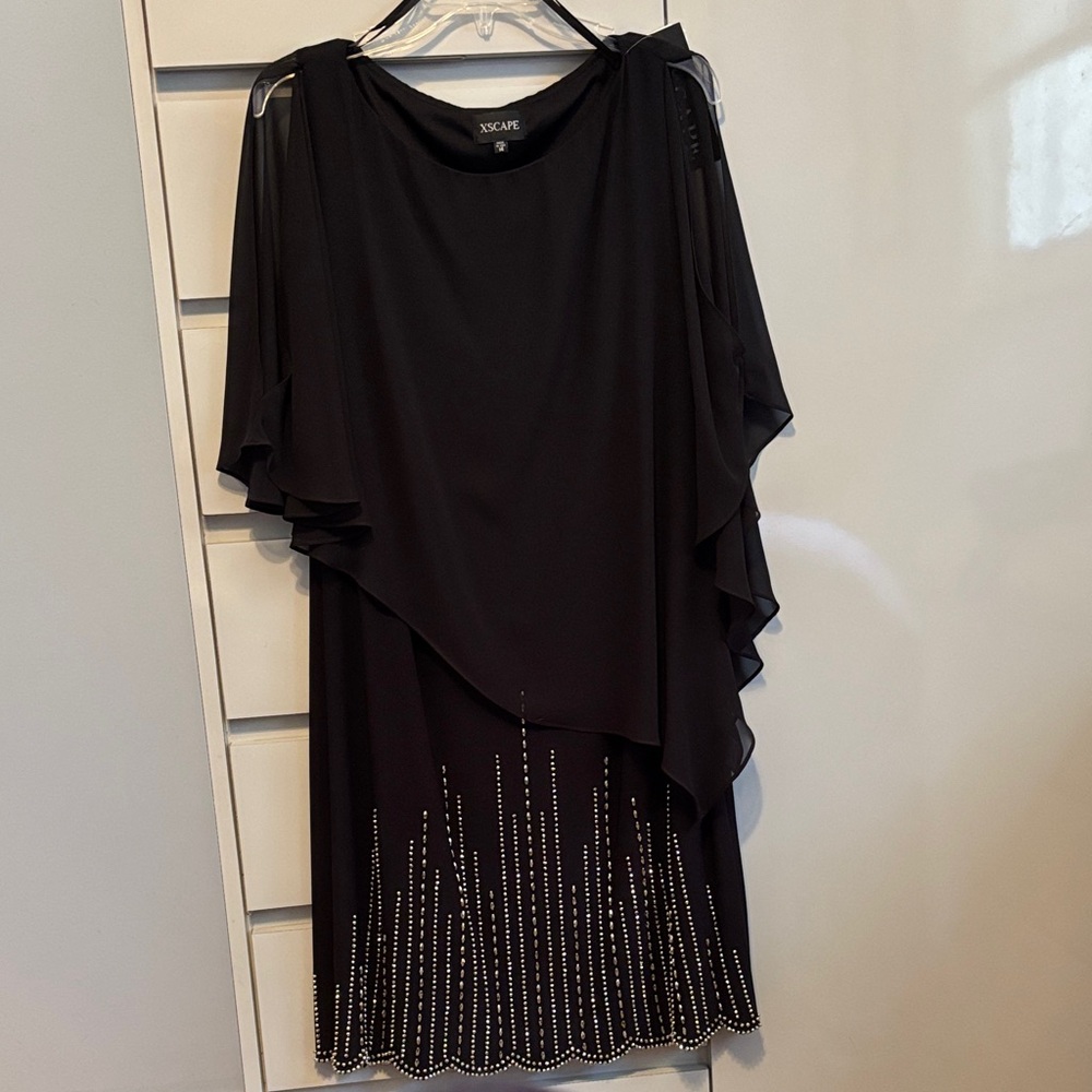 NWT Xscape Black Evening Dress Size 14